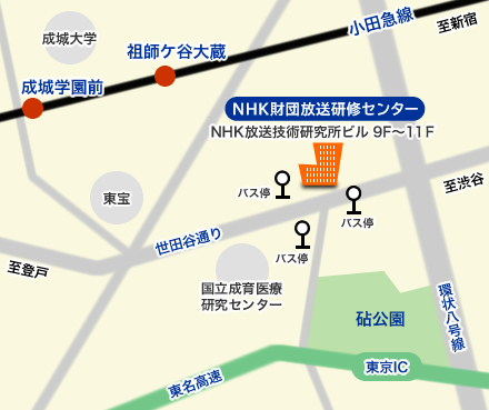 NHK放送研修センター_地図